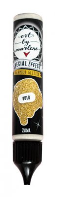 GOLD Special Effect Glamour Glitter - Guldfärgat glitterlim från Art by Marlene Studio Light 28 ml
