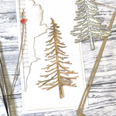 Fir without needles die from Gummiapan ca 51,5 x 94,5 mm