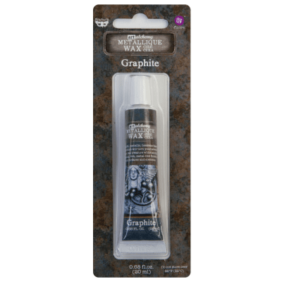 Graphite black metallique wax from Finnabair / Prima marketing ink 20 ml