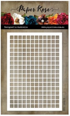 Graph paper rectangle die - Stansmall med rutnät från Paper Rose Studio