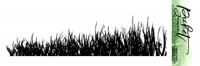 Grass clear stamp - Stämpel med gräs från Picket fence studio 5*15 cm