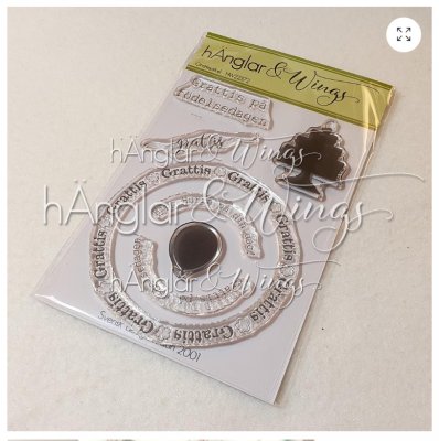 GRATTISCIRKELstämpelset från Hänglar & Wings A6