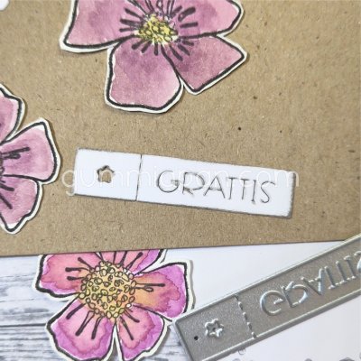 GRATTISetikettstansmall från Gummiapan ca 45,5 x 10 mm
