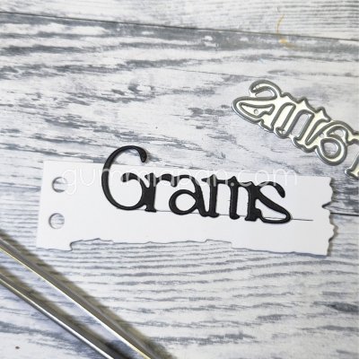 GRATTISstansmall från Gummiapan ca 49 x 16,5 mm