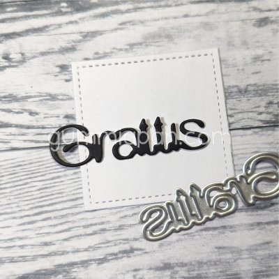 GRATTISstansmall från Gummiapan ca 46,5 x 12,5 mm