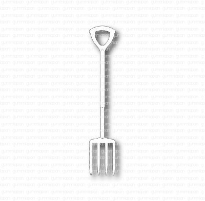 Pitchfork die from Gummiapan 1,3x7,7 cm
