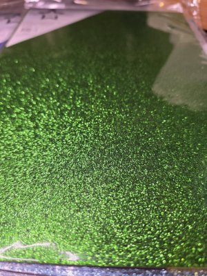 GREEN GLITTER CARDSTOCK - Grönt glitterpapper från Paper favourites A4