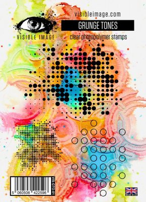 GRUNGE TONES texture clear stamp set from Visible image A6