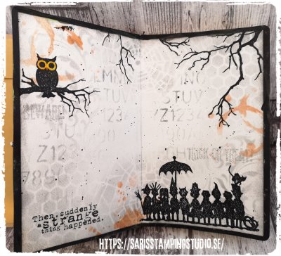 Halloween cutouts rubber cling stamp set - Stämplar med halloweentema från Tim Holtz / Stamper's Anonymous