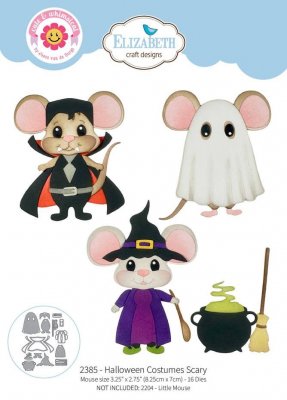 HALLOWEEN COSTUMES SCARY die set from Elizabeth Craft designs