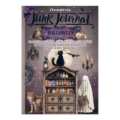 HALLOWEEN JUNK JOURNAL - Bakgrundspapper, stickers m m från Vicky Papaioannou Stamperia A4