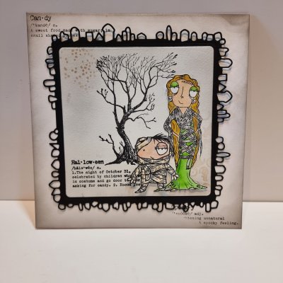 I LOVE BRAINS Halloween clear stamp set - Stämpelset från Janet Klein AALL & Create A7