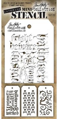 HALLOWEEN MINI LAYERED STENCIL KIT from Tim Holtz Stamper's anonymous