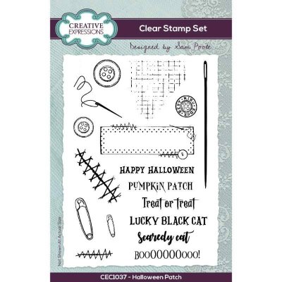 HALLOWEEN PATCH clear stamp set from Creative Expressions A6