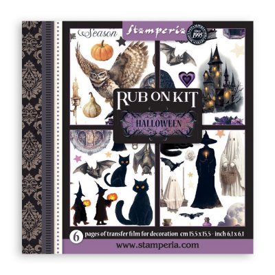 HALLOWEEN ART JOURNAL selection - Kit med junk journal, schablon m m från Vicky Papaioannou Stamperia