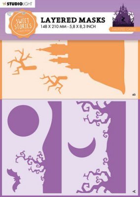 HALLOWEEN stencil - Schablon från Studio Light 15x21 cm