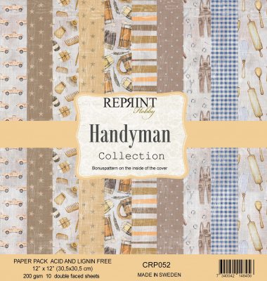 Handyman 12x12 Inch Paper Pack from Reprint 30x30 cm