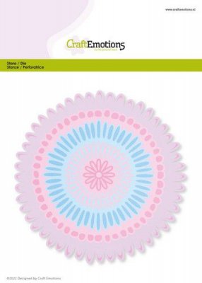 Happiness various round Card die set from Craft Emotions 15x16... 2,5-12,9 cm