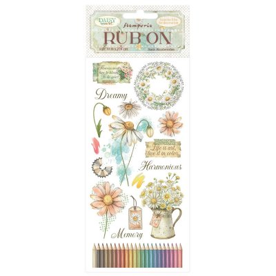 HARMONIOUS daisy art rubons from Stamperia