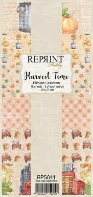 Harvest time slimline paper pack from Reprint 10x21 cm