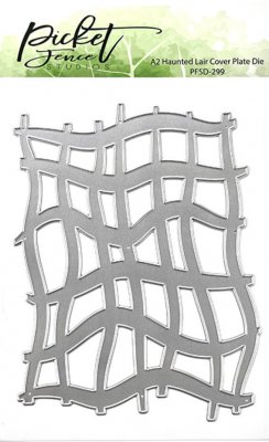 Haunted Lair 4x6 Inch Cover Plate Die Halloween - Nätstansmall från Picket fence studios ca 10x13,9 cm