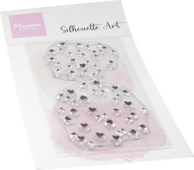 HEARTS CLEAR STAMP set from Marianne Design