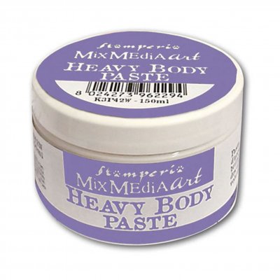 WHITE HEAVYBODY PASTE - Vit, fast pasta från Stamperia 150 ml