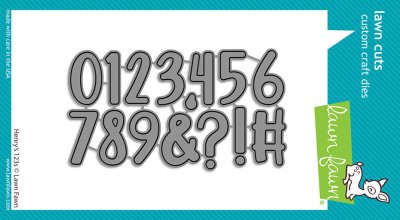 Henry's 123s number die set from Lawn Fawn
