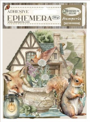 HERBARIUM SILVAE EPHEMERA - Utstansade dekorationer från Stamperia