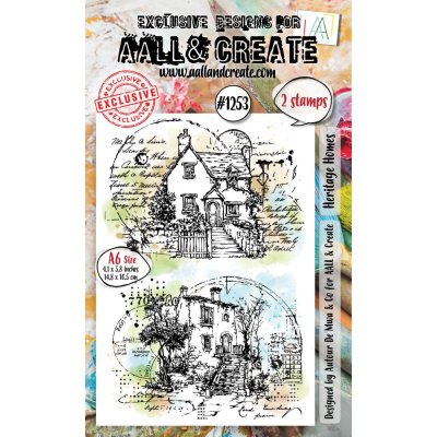HERITAGE HOMES house clear stamp set from AALL & Create A6