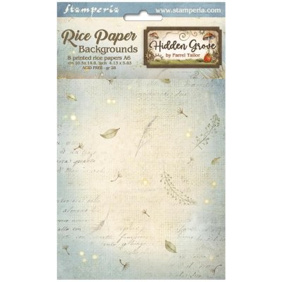 HIDDEN GROVE rice paper pack - Rispapper från Stamperia A6