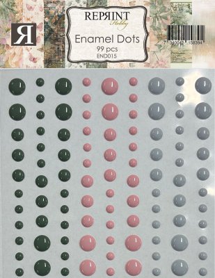 HIDDEN MAGIC Adhesive Enamel Dots - Dekorationer från Reprint