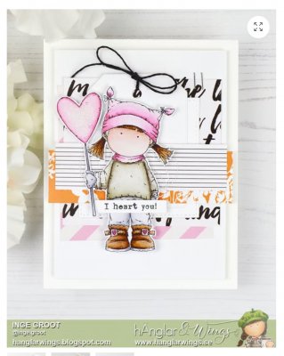 HJÄRTLIGA VÄNNER hearty friends clear stamp set from Hänglar & Wings A6