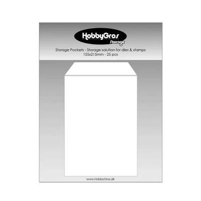 STORAGE POCKETS - Förvaringsfickor från HobbyGros 155x215mm - 25 pcs