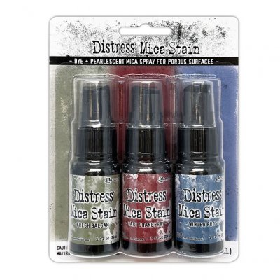 HOLIDAY 3 distress mica sprays from Tim Holtz Ranger ink