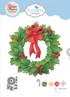 HOLIDAY WREATH die set from Elizabeth craft designs