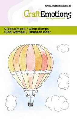 HOT AIR BALLOON clear stamp set from Craft Emotions 6x7 cm