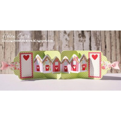 House pivot panels pop-up die set 1063 - Stansmallar att göra pivåkort med hus från Karen Burniston