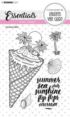 Icecream island clear stamp set from Studio Light A6