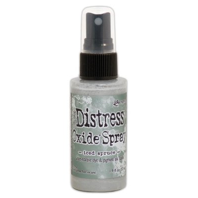 Iced spruce distress oxide ink spray - Silvergransgrön sprayfärg från Tim Holtz / Ranger Ink