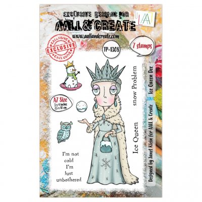 ICE QUEEN DEE clear stamp set from AALL & Create A7