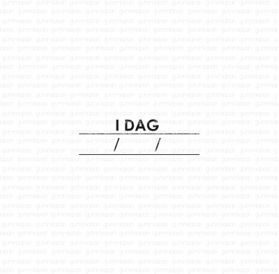 I dag datum-stämpel från Gummiapan ca 32,5x9,5 mm