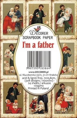 I'm a father paper pack from Decorer 7x10,8 cm