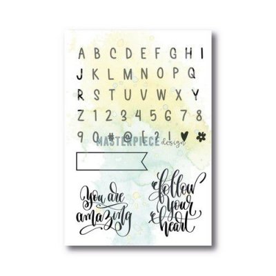 INDIAN SUMMER alphabet sayings clear stamp set from Masterpiece design 10x15 cm