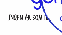 Ingen är som du - Textstämpel från Gummiapan 2,4*0,5 cm