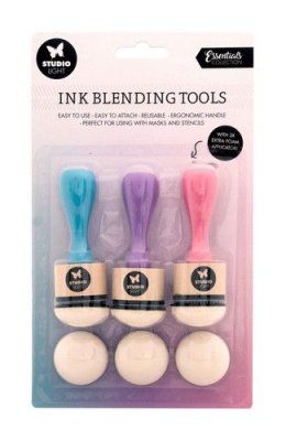 FÖRBESTÄLLNING Ink Blending Tools 30 mm 3 pcs. nr.01 - Infärgningshandtag från Studio Light