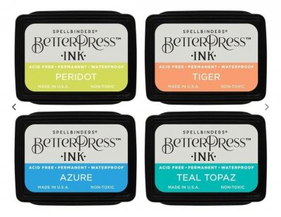 TROPICAL BETTER PRESS ink pad kit - Stämpeldynor till pressplattor från Spellbinders