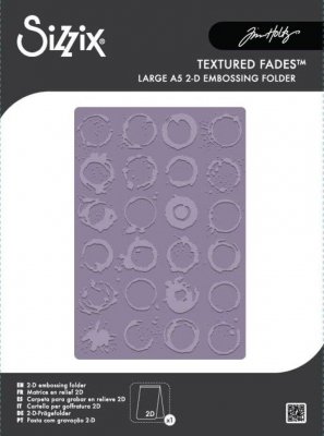 VAULT RINGER embossing folder - Embossingfolder med ringar från Tim Holtz Sizzix A5