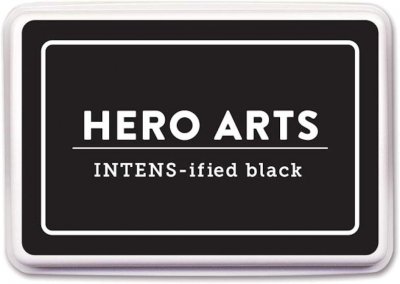 INTENS-ified black ink pad for alcohol markers - Svart stämpeldyna för alkoholbläck från Hero Arts