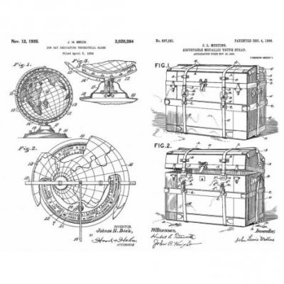 Inventor 9 cling stamp set - Stämpelset med uppfinnare från Tim Holtz / Stamper's Anonymous